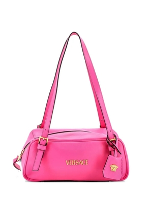 Versace Pre-Owned Tag Bowling Bag Leather shoulder bag - Pink