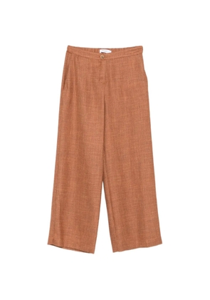 Barba wide-leg elasticated-waist trousers - Brown
