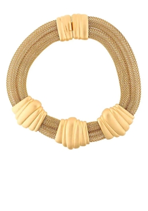 Monet Pre-Owned 1980s double mash chain necklace - Gold