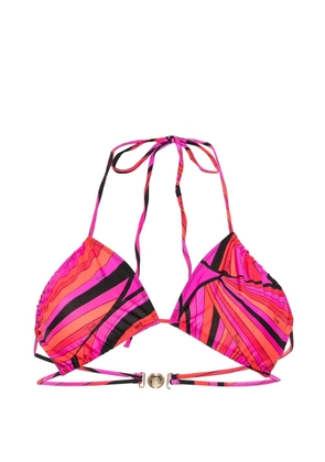PUCCI Iride-print bikini top - Pink