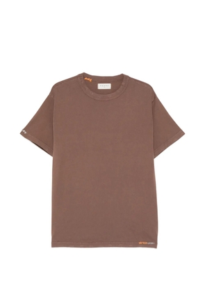 Paura Kansas embroidered-detail T-shirt - Brown