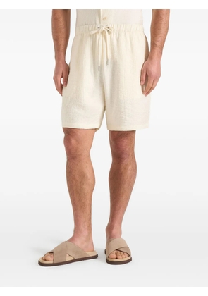 Manière De Voir Ari textured drawstring shorts - Neutrals