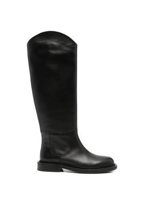 ADRIANNA FERETTI curved-edge boots - Black