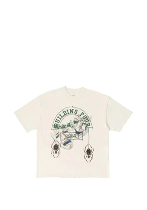 BLDG4 embellished T-shirt - White