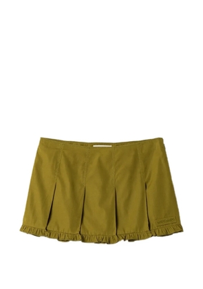 Miu Miu poplin pleated miniskirt - Green