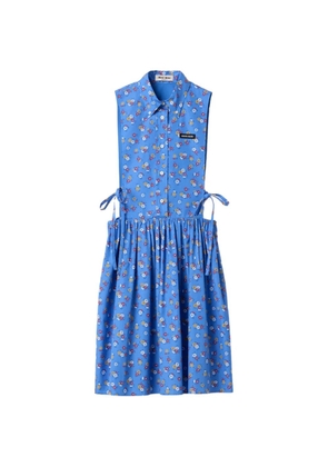 Miu Miu poplin side-tie dress - Blue