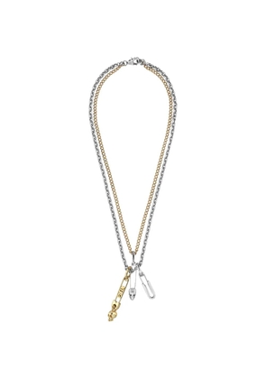 Philipp Plein pin-pendant necklace - Gold