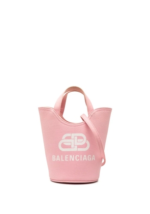 Balenciaga Pre-Owned 2021 XS Canvas Wave Bucket Bag satchel - Pink