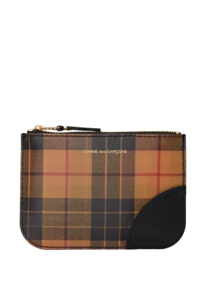 Comme Des Garçons Comme Des Garçons lenticular tartan wallet - Brown
