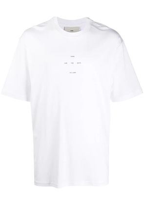 Song For The Mute logo print cotton T-shirt - White