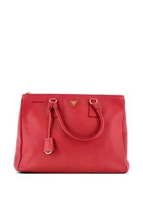Prada Pre-Owned Double Zip Lux Saffiano Leather Large tote bag - Red
