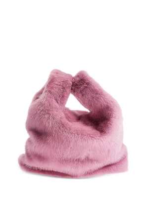 Simonetta Ravizza fur-effect tote bag - Pink