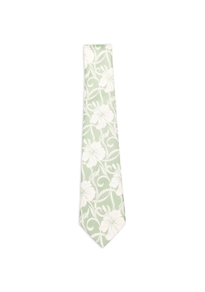 Drôle De Monsieur floral-print tie - Green