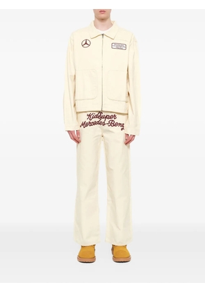 KidSuper x Mercedes Benz logo-patch lightweight jacket - Neutrals