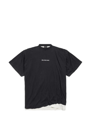 Balenciaga logo-print T-shirt - Black