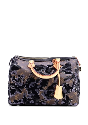Louis Vuitton Pre-Owned Speedy Handbag Fleur De Jais Monogram Canvas 30 satchel - Brown