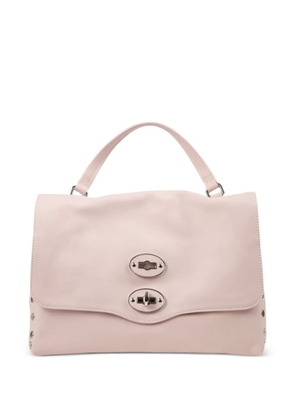 Zanellato small Postina rivets flap tote bag - Pink