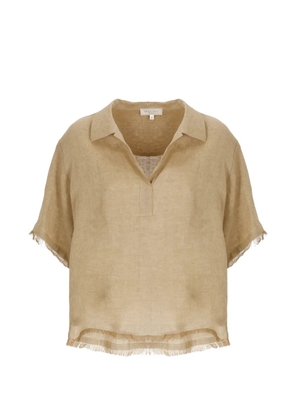 Antonelli frayed-edges blouse - Neutrals