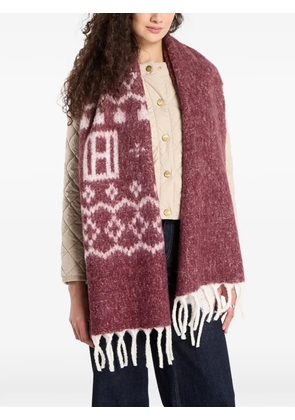 Tommy Hilfiger Fair Isle scarf - Red
