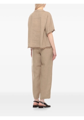 Antonelli frayed-edges blouse - Neutrals
