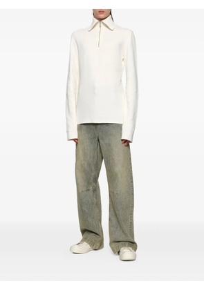 ENTIRE STUDIOS zip-up turtle-neck sweater - Neutrals