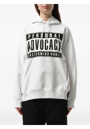 Mastermind Japan graphic-print hoodie - White