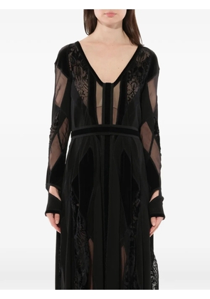 Givenchy Podium panelled lace-trim dress - Black
