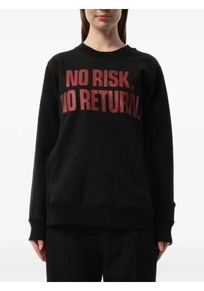 Mastermind Japan slogan-print crew-neck sweatshirt - Black