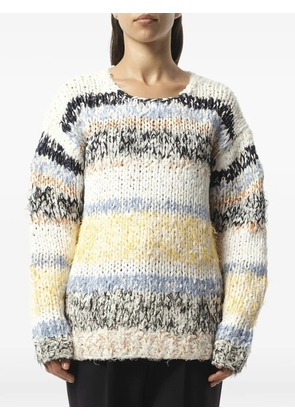 Chloé striped chunky-knit sweater - Neutrals