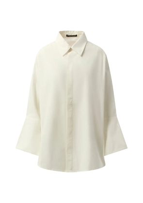 Fax Copy Express oversized flared-sleeve shirt - White