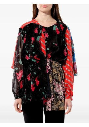 Balenciaga Kaleidoscope patchwork top - Black