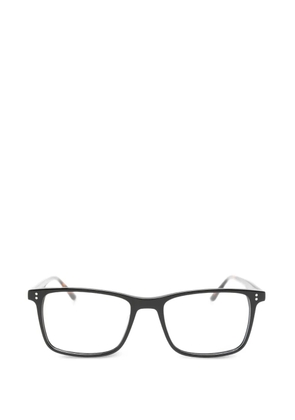 CHARLES STONE tortoiseshell-effect rectangle-frame glasses - Black