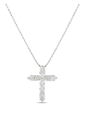 LB Exclusive cross diamond necklace - Silver