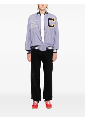 Whitesville letter-patch bomber jacket - Blue