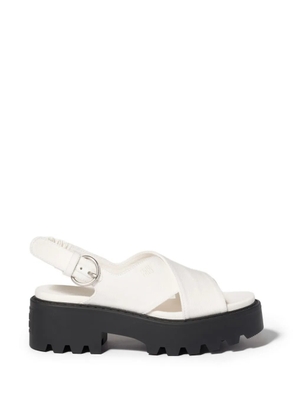Miu Miu gabardine sandals - Neutrals