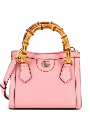 Gucci Pre-Owned Diana NM Bamboo Handle Tote Leather Mini crossbody bag - Pink
