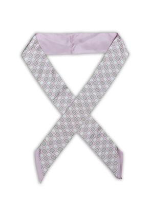 Tagliatore geometric-print neckerchief - Pink