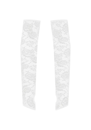 Maison Close Flashback mittens - White