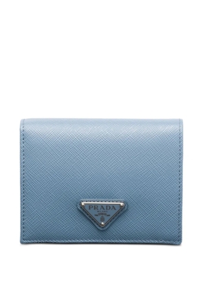 Prada small Saffiano leather wallet - Blue