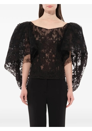 Givenchy lace cape T-shirt - Black