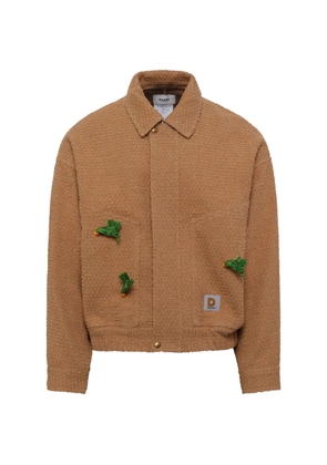 Doublet Tilled Field carrot-embellished jacket - Neutrals