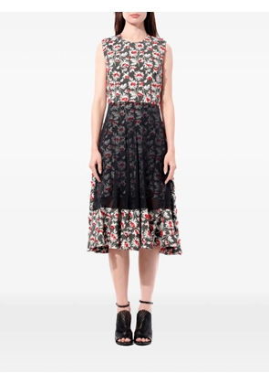 Balenciaga floral-jacquard sleeveless midi dress - Grey