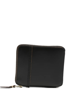 Comme Des Garçons Wallet contrast-stitch zip-around wallet - Black