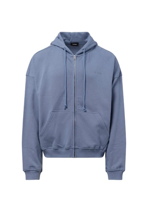 We11done graphic-print zip-up hoodie - Blue