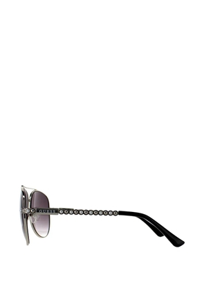 GUESS EYEWEAR logo-detail sunglasses - Silver