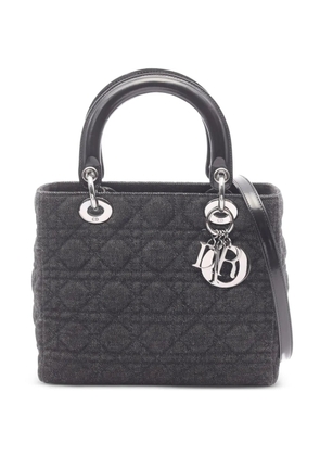 Christian Dior Pre-Owned 2010s Lady Dior Cannage two-way handbag - Grey