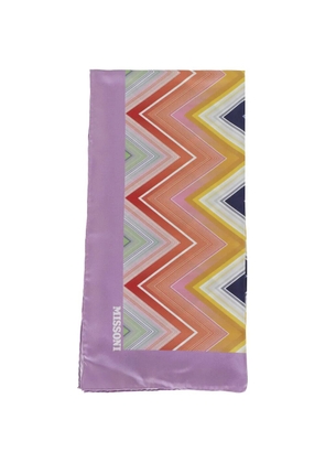 Missoni zigzag-print scarf - Purple