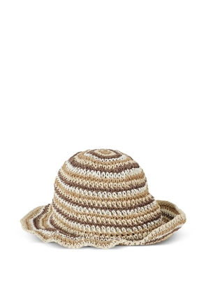 Missoni zigzag-knit sun hat - Neutrals