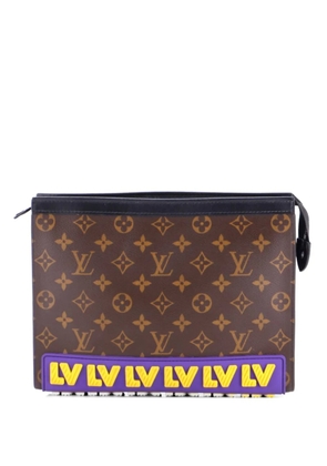 Louis Vuitton Pre-Owned Pochette Voyage Limited Edition LV Rubber Monogram Canvas MM clutch bag - Brown