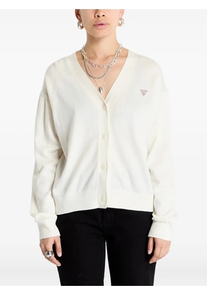 GUESS USA V-neck button-up cardigan - White